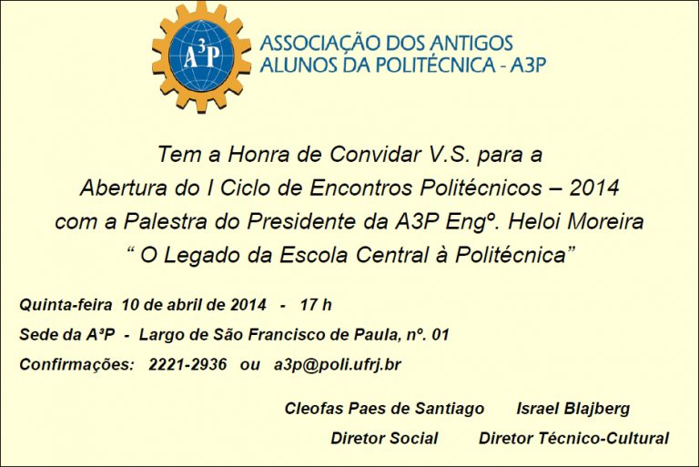 I Ciclo de Encontros Politécnicos